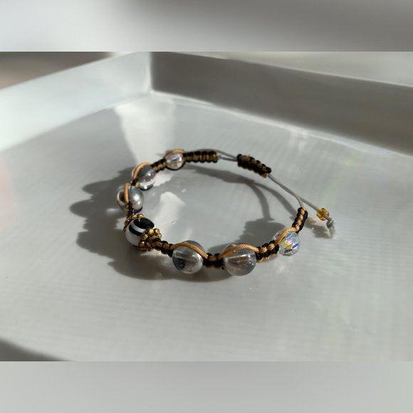 Swarovski Beaded Crochet Handmade Bracelet - Picture 5 of 5